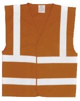 XXL to XXXL Orange Reflective Waistcoat