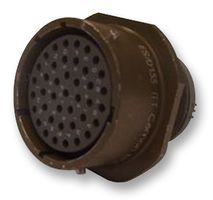 15 Pos, Right Angle Circular Connector, 7.5A, 600V, Solder, Al, Cadmium