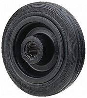 Flexello Black, Grey Rubber Tyred Wheel WPS6RBM20, 135kg