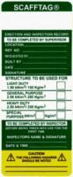 Signs & Labels Scaffold Tag Inserts