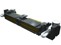 Conn Micro High Speed Terminal Strip HDR 8Power/26Signal POS 0.635mm Solder RA Thru-Hole/SMD T/R