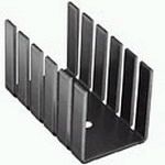 TO-220 Heat Sink, Aluminum, 6.4°C/W, Screw Mount, Black Anodized