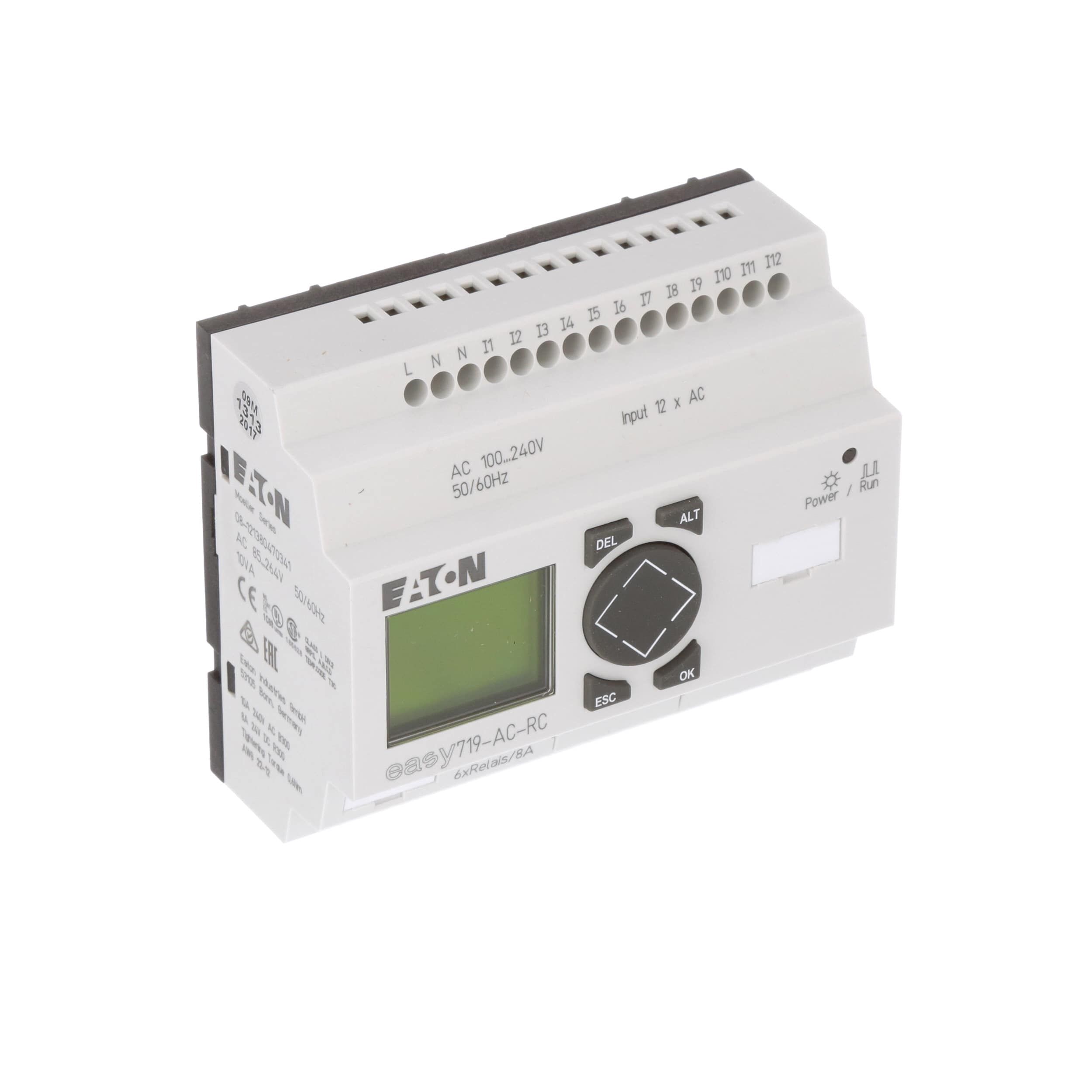 EATON MOELLER   EASY719-AC-RC   CONTROLLER, 230/110V SUPPLY