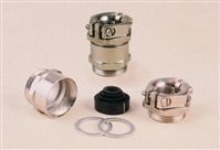 Cable Gland Nickel Plated Brass,  IP54, M12 x 1.5, 5 to 8mm Cable Dia Range