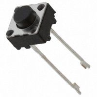 SPST Momentary Tactile Keypad Switch, 50mA, 12VDC, Through Hole