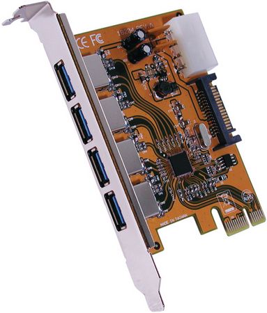 PCI-E x1 Card4x USB 3.0, EX-11094, Exsys