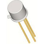 NPN BJT Transistor, 80V VCEO, 1A IC, TO-18, Hermetic