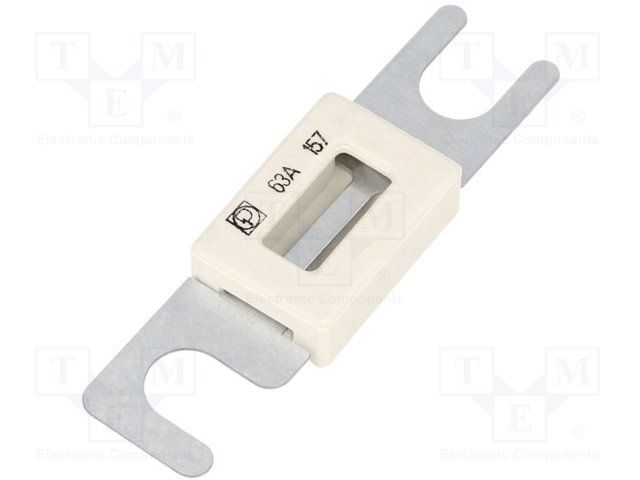 Fuse 63A 80V Stud Mount Bolt Down 32 X 22 X 10.5mm Automotive UL/cULus