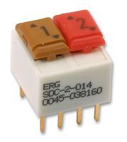 DIP Switch, SDC Series, SPDT, Through Hole, 1 A, 100 V ;RoHS Compliant: Yes