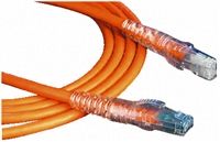 1m Straight Through Cat6 Ethernet Cable Assembly, U/UTP Green LSZH