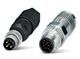 Sensor/actuator cable, 3-position, PUR halogen-free, black-gray RAL 7021, free cable end, on Valve connector B(10 mm), with 1 LED, connected with Z diode, cable length 10 m
