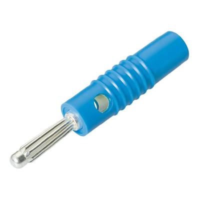 Banana plug Plug, straight Pin diameter: 4 mm Blue Schnepp