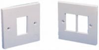 Double aperture faceplate LJ6C 85x85mm