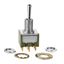 DPDT Toggle Switch, ON-OFF-ON, Solder Lug, 28V