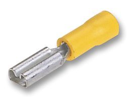 DAVICO         DNPO05-2.8F8             Quick Disconnect Terminal, 24 AWG, 20 AWG, 0.5 mm, Female Quick Disconnect, Yellow