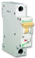 EATON MOELLER PLS6-C25 Thermal Magnetic Circuit Breaker, 415 VAC, 48 VDC, 25 A, 1 Pole, DIN Rail