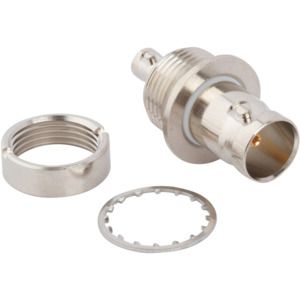 BNC Adapter 3GHz 75R Straight Panel Mount Gold