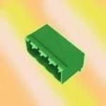 4 Pos 5mm RA Solder Header, 12A, 300V, Green