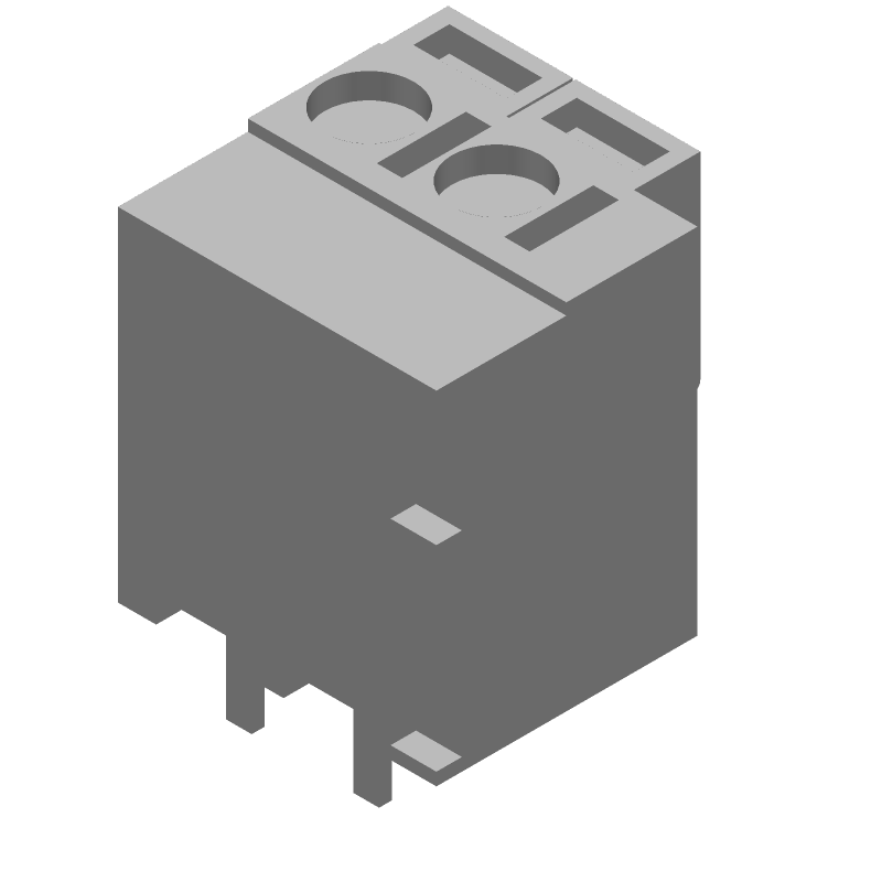 2 Pos 5mm Terminal Block, Straight, Solder, 10A, 300V, Green