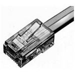 8 Pos Male Telecom/Datacom Connector, Straight, IDC, Unshielded