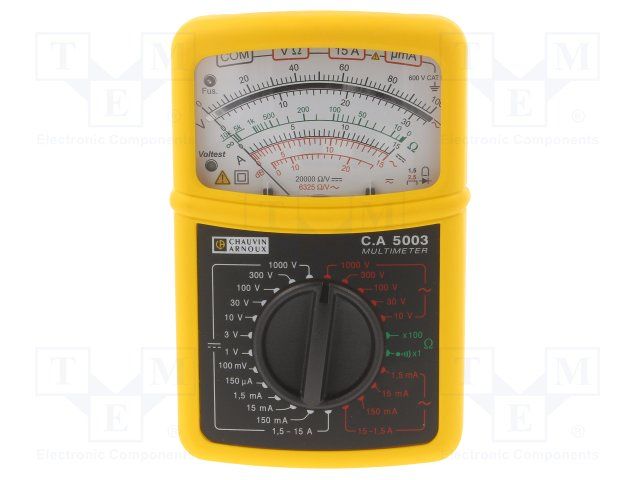 Multimeter analogue 1000 V 15 A, C.A 5003, Chauvin Arnoux