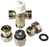 Reliance Bronze Thermostatic Washroom Valve, 15 mm, 22 mm Compression