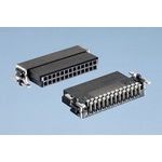 26 Pos 1.27mm RA Solder SMD Header - Black