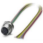 8-Pin M12 Female Circular Connector, 2A, 30V, IP67