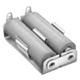Battery Holder 2 Cells D Size Aluminum