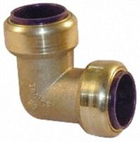 Pegler Yorkshire 15mm 90 Elbow Brass Push Fit Fitting