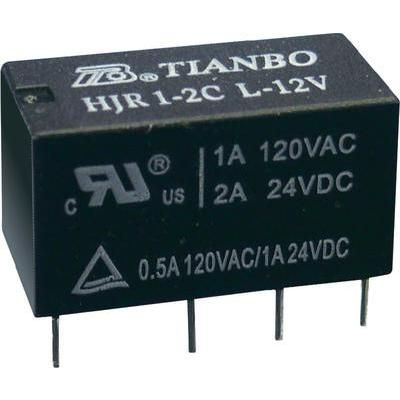 Tianbo Electronics HJR1-2C-L-24VDC PCB Mount Relay