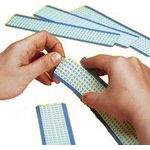 PANDUIT   PCM-POS   WIRE MARKER CARD, 9.1MM W, POSITION, BLACK/WHITE, PK5