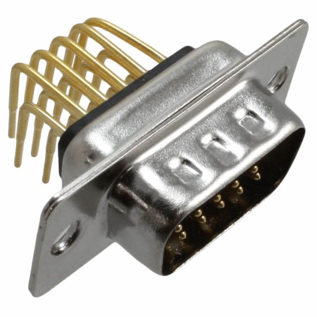 15 Pos D-Sub HD Plug, Male, Solder, Gold, 5A, IP67