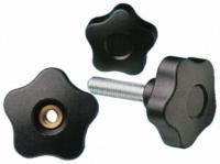 Elesa Black Polymer Knob 70027, M10 x 50