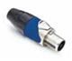 Loudspeaker Connectors 4P Cable Conn Solder Metal Black/Blue