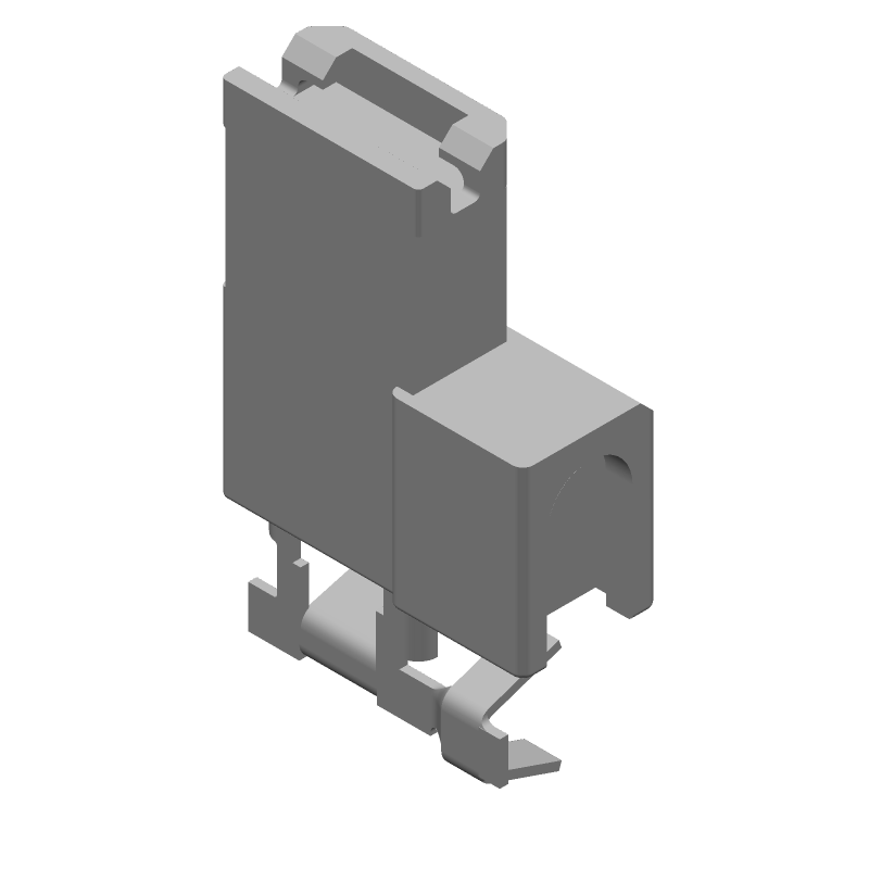 Quick Disconnect Terminal, 18-22AWG, Brass, Insulated, 6.35mm Tab