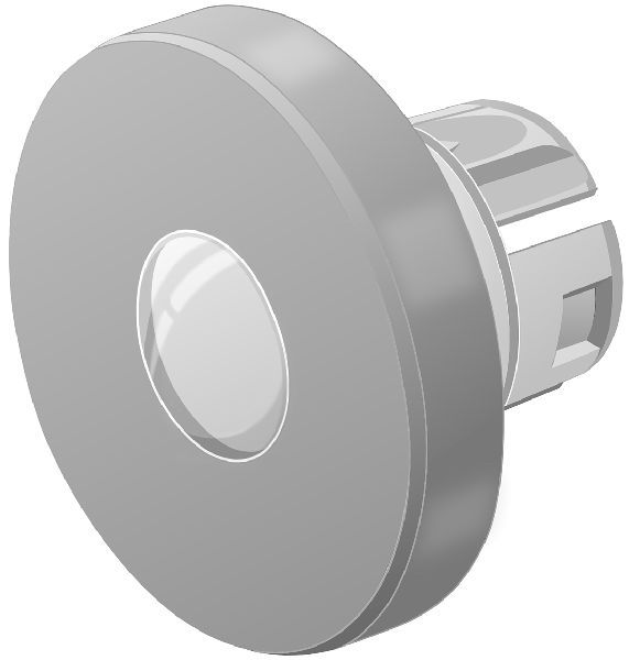 Industrial Panel Mount Indicators / Switch Indicators Aluminum Blue Lens with Window