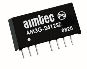 DC/DC Converter; Product Weight (grams): 4.8; Input voltage min (V): 4.5; Input voltage max (V): 9; Output voltage min: 15; Output voltage max: 15; Output voltage dual assymetric (y/n): Dual; Output Power (W): 3; Max Output current (A): ±0.1; Efficiency (%): 82; Max Capacitive load (µF): ±100; Package type: SIP8; Mounting: PCB; W (in): 0.36; L (in): 0.86; H (in): 0.44; W (mm): 9.2; L (mm): 21.85; H (mm): 11.1; Min Operating temperature: -40; Max operating temperature (°C): 85; Isolation (VDC): 3000; EMC compliance 2: EN 55032 Class A; Case material: Plastic (flammability to UL 94V-0) ; Application 4 (building automation/IoT): 1; MTBF (h): 1340000; Derating : 71; Voltage Accuracy (%): ±1; Line Regulation (% of Vin): ±0.5; Load Regulation %: ±1.0; Ripple & Noise (mV p-p): 75; Switching Frequency typ (KHz): 650; Short circuit protection: Continuous; On/Off Control: 1