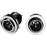 Mini XLR Connector M 4 Pos ST Panel Mount 5A 125V