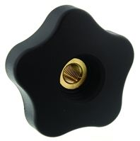 Elesa Black Polymer Knob 70017, M10 x 26