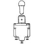 Switch Toggle ON ON SPDT Locking Lever Solder 20A 277VAC 250VDC 745.7VA Panel Mount with Threads