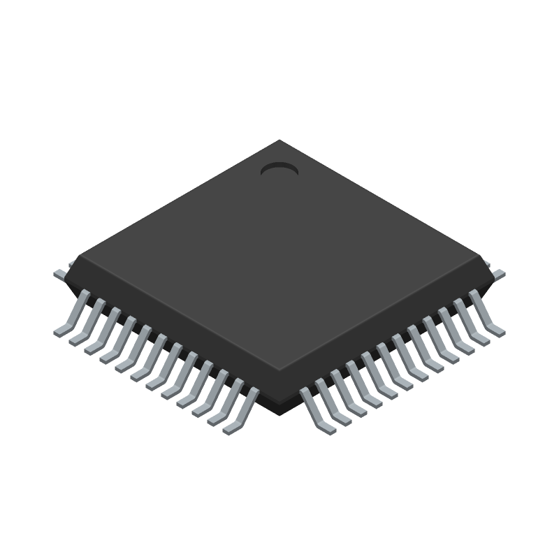 USB 2.0 Controller, 480Mbps, 4-Ch, TQFP-48