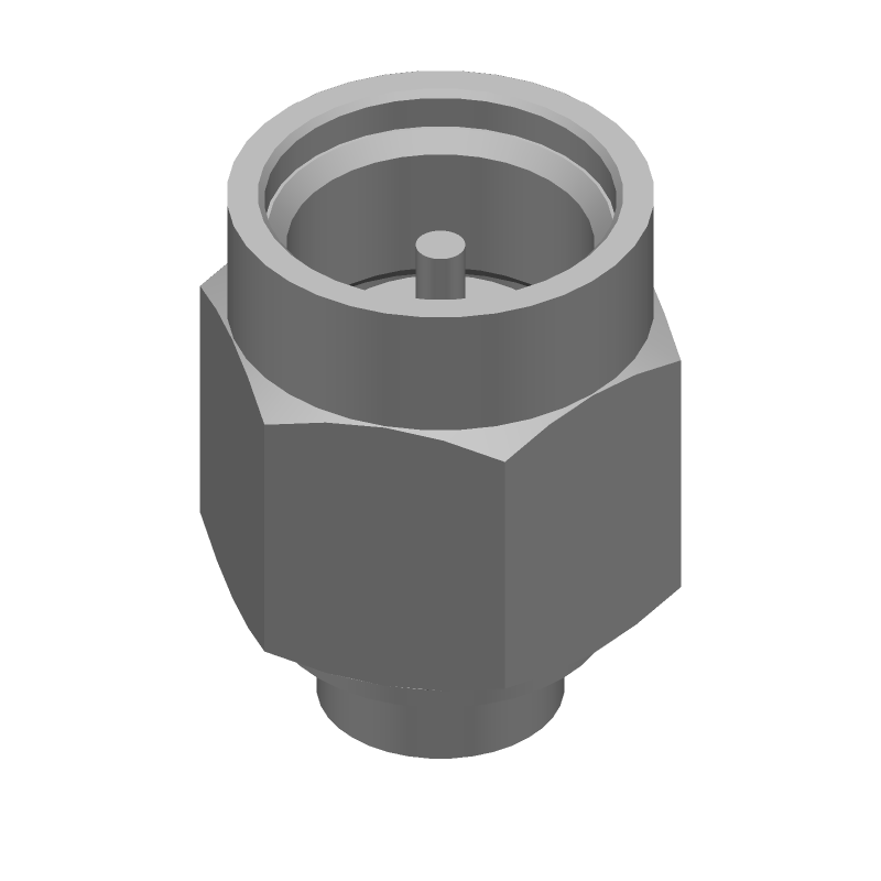 SMA Male RF Connector, 27GHz, 50R, Gold Plated
