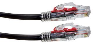 TUK         SPDL5BK             Network Cable, Cat6, RJ45 Plug, RJ45 Plug, 16.4 ft, 5 m, Black