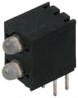 Kingbright L-934MD/2GD-5V Green Right-angle PCB LED Indicator, 2 LEDs 2-pin Through Hole, 60 2.5 V