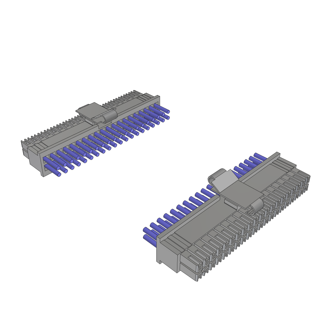 Cable Assembly AC Power 0.609m Power to Power 40 to 40 POS SKT-SKT Crimp-Crimp 24AWG