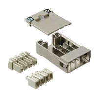 Gigabit connector, 8-pos., male connector, without crimp contacts, for CAT5. Cable to be used Order No.1416457.
