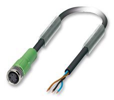 PHOENIX CONTACT         SAC-3P- 3,0-PUR/M 8FS            Sensor Cable, PUR, M8 Sensor Straight 3 Position Receptacle, Free Ends, 3 m, 118.11 "