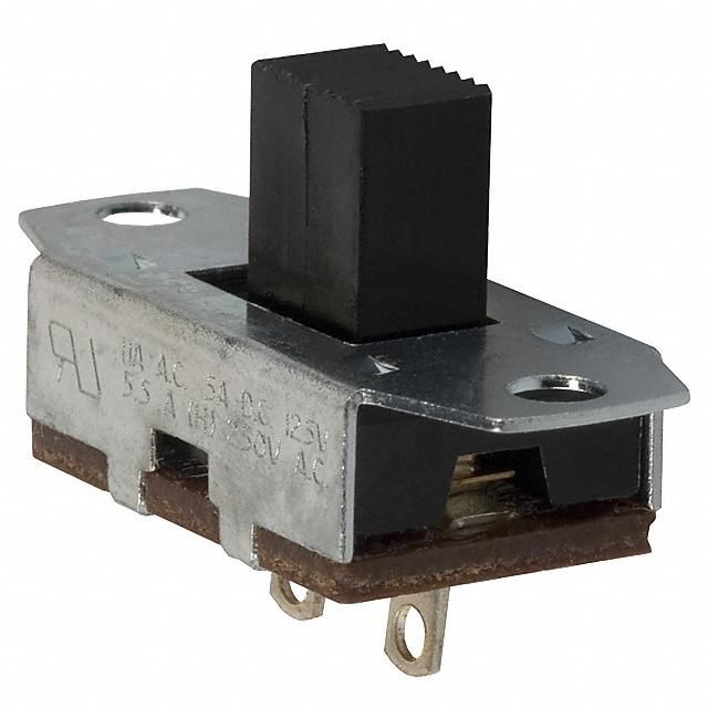 SPST Slide Switch, On-Off, 0.5A, 125VDC, Solder Lug, Panel Mount