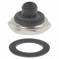 Toggle Switch Boot - Black Rubber, Panel Mount, Sealed